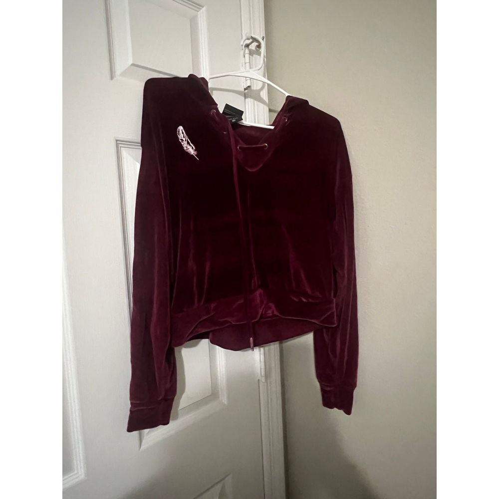 Cropped Harry Potter velvet hoodie‎